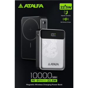 ATALFA Magnetic Wireless Power Bank 10000mAh 22.5W (AT-108)