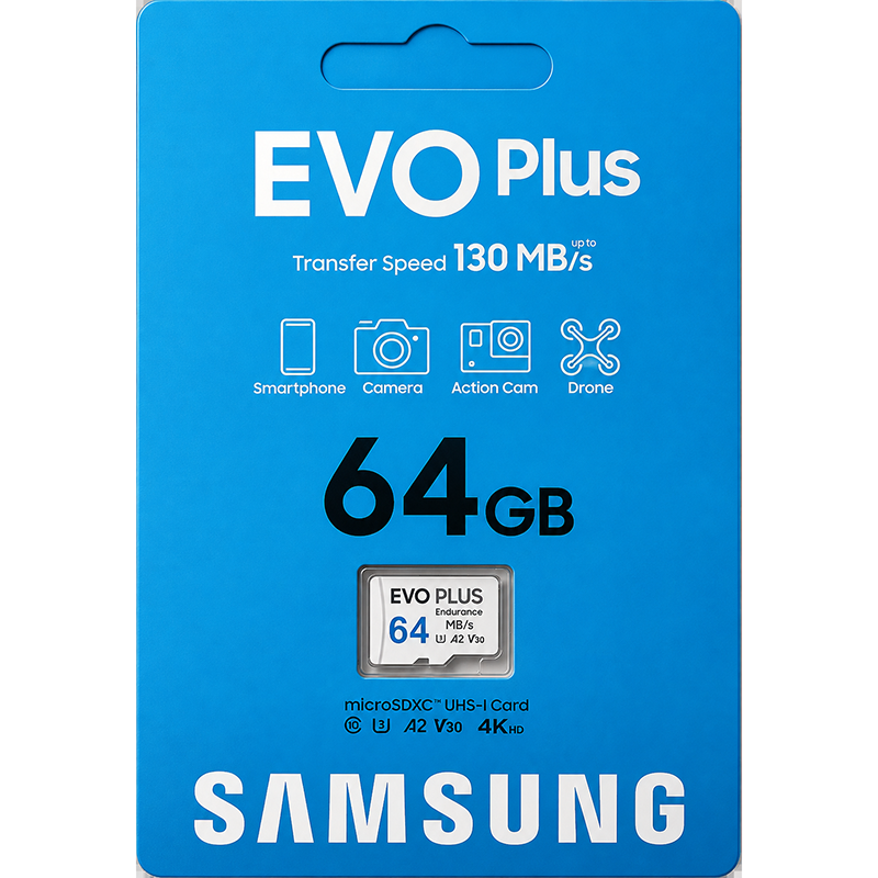 Samsung EVO Plus 64GB microSDXC Memory Card