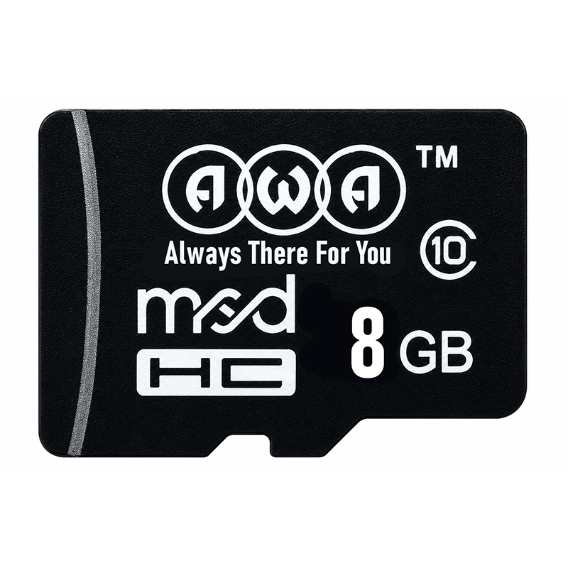 AWA 8GB microSDHC Memory Card – Class 10 High-Speed Storage