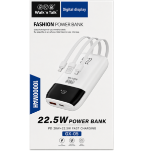 AMB Walk'n Talk 10000mAh 22.5W Fast Charging Power Bank (GX-05)